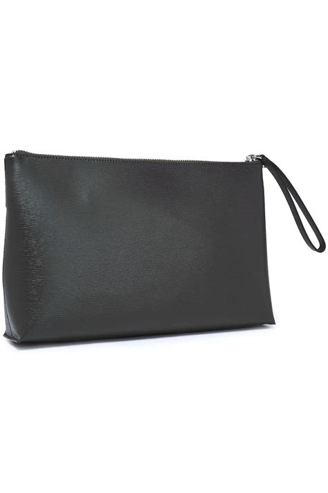 Versus Versace Versus Textured Leather Clutch 